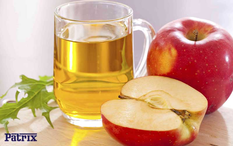 استفاده از محلول سرکه سیب و آب